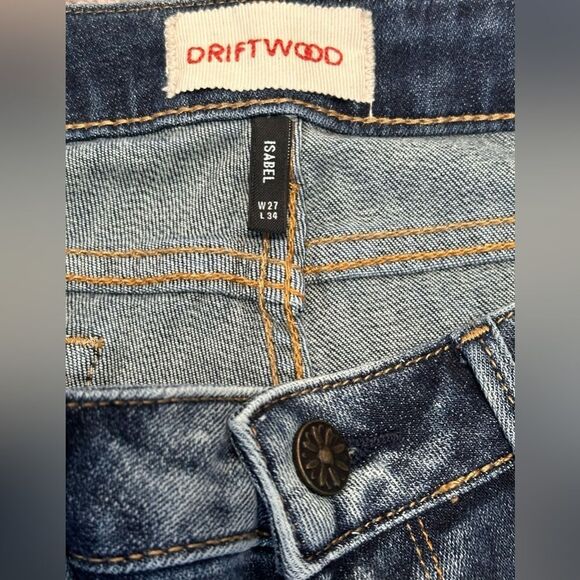 Driftwood Isabel Jeans Size 27, 34 inseam - Picture 5 of 6